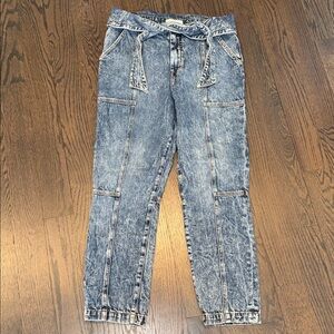 Jonathan Simkhai Relaxed Blue Jeans with Tie Belt